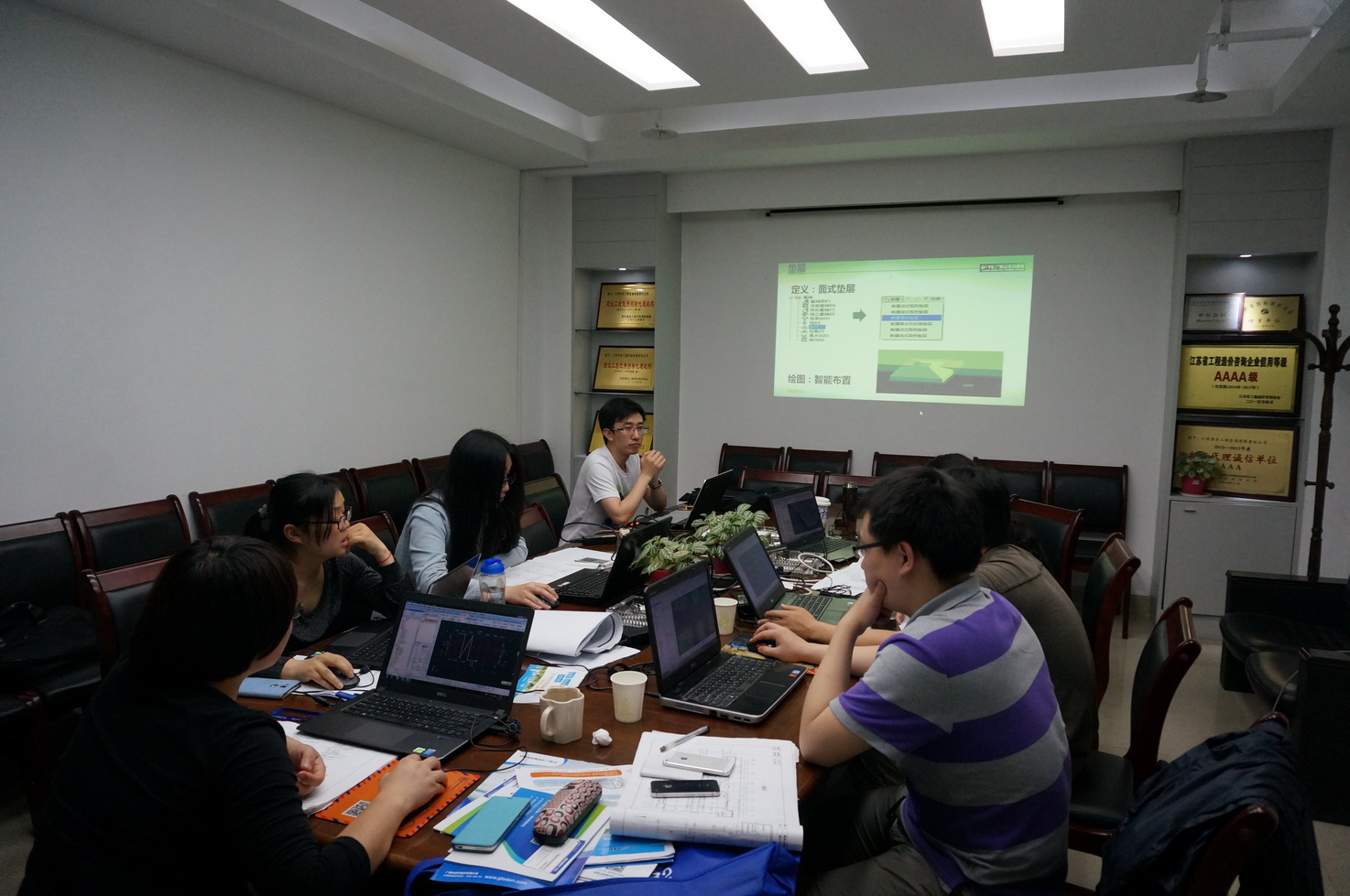 组织员工参加广联达软件培训